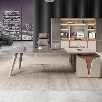 Mobili da ufficio confortevoli Scrivania da ufficio in legno con servizio di ordinazione mista