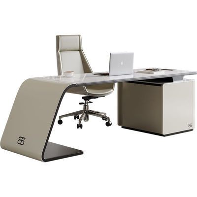 Modern Luxury Boss Executive Manager Desk per le aziende Tipo 1 Persona Stazioni di lavoro