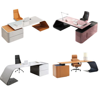 Modern Executive Office Desk Table for Boss Manager Mobile di lusso