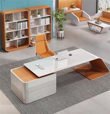 Modern Executive Office Desk Table for Boss Manager Mobile di lusso