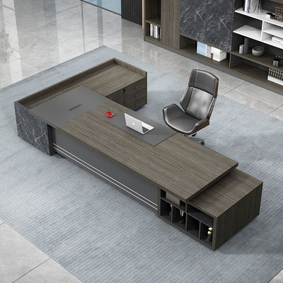 Tavolo da ufficio grande con mobili commerciali PANEL Stile legno e L