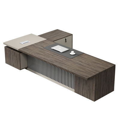 Tipo di impresa Progettazione Tavolo di ufficio in legno moderno per il CEO Boss Manager Necessità di ufficio