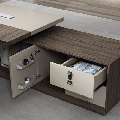 Disegno di mobili da ufficio estensibile Tavolo da ufficio in legno per il capo CEO e manager