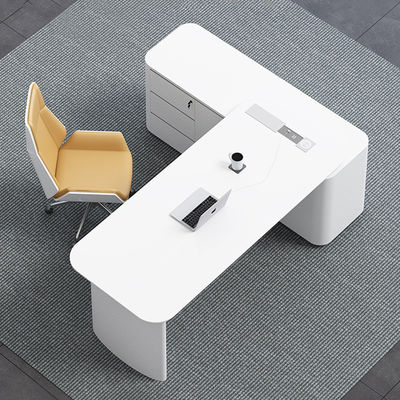 ISO9001/ISO14001 certificato JUNYI CEO Office Desk and Chair Set con vernice da forno MDF