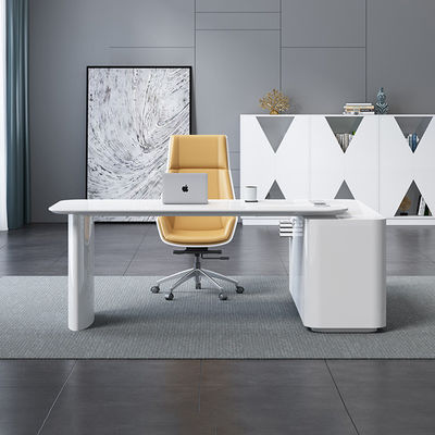 ISO9001/ISO14001 certificato JUNYI CEO Office Desk and Chair Set con vernice da forno MDF
