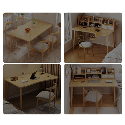 Mobili da ufficio in legno semplice computer portatile tavolo scrivania e sedia set per la stanza di studio delle ragazze