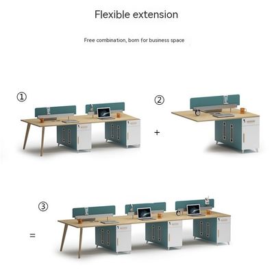 Arredamento commerciale Moderno personale in legno massello Scrivanie e sedie per stazioni di lavoro finanziarie
