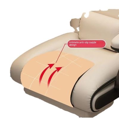 135 gradi inclinabile PU pelle ergonomico sedia da gioco con poggiapiedi in nero e rosa