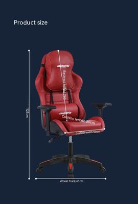 Sedia da gioco competitiva con regolazione dell'altezza del poggiamento completo e design ergonomico