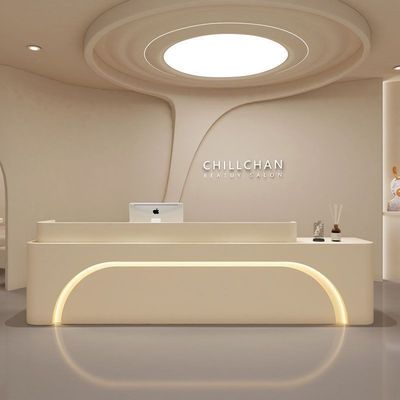 Recepzione multifunzionale semplice e moderna per il ristorante bianco di lusso