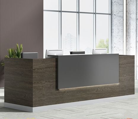 Contsolo di ufficio di lusso di legno per la reception aziendale e il salone di bellezza