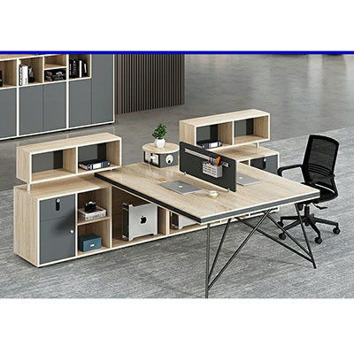 Arredamento commerciale Stazione di lavoro modulare aperta Arredamento per ufficio con libreria mobile