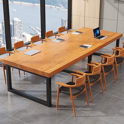Tavolo di negoziato della scuola di stile europeo con design convertibile e materiale in legno massello