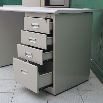ISO9001/ISO14001 Certificato Modern Computer Desk in acciaio inossidabile con cassetto chiudibile