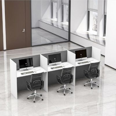 Modern Private Space Office Furniture Stazione di lavoro con set di scrivania e sedie estensibili
