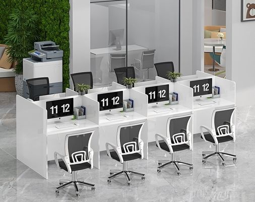 Modern Private Space Office Furniture Stazione di lavoro con set di scrivania e sedie estensibili