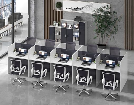 Modern Private Space Office Furniture Stazione di lavoro con set di scrivania e sedie estensibili