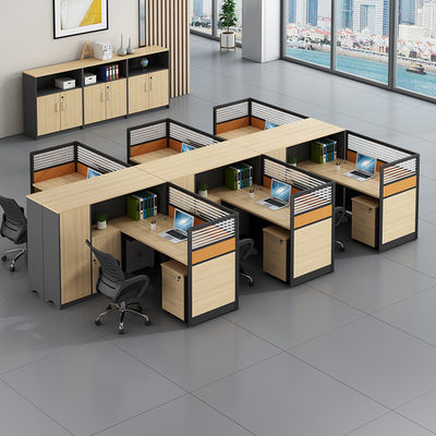 Combinazione di mobili da ufficio scrivania doppia scrivania per computer scrivania e sedia con design moderno