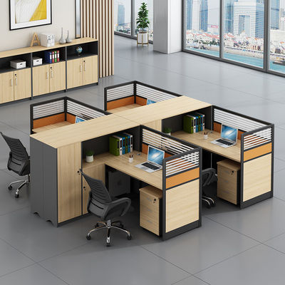Combinazione di mobili da ufficio scrivania doppia scrivania per computer scrivania e sedia con design moderno