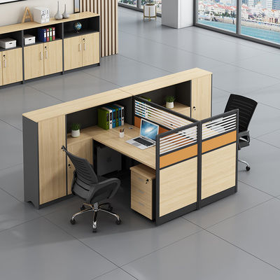Combinazione di mobili da ufficio scrivania doppia scrivania per computer scrivania e sedia con design moderno
