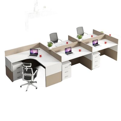 ISO certificato supervisore mobili da ufficio personale scrivania e sedia set per 4 persone squadra