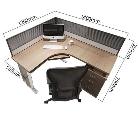 Semplice pannello modulare Computer ufficio cubicola Stazione di lavoro per 2 4 6 persone Disegno della scrivania