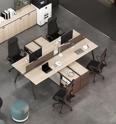 Mobili da ufficio Finanza Combinazione di scrivania e sedia Stazione di lavoro personalizzabile per il personale
