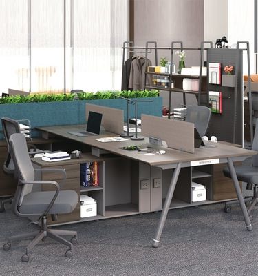 Mobili da ufficio Finanza Combinazione di scrivania e sedia Stazione di lavoro personalizzabile per il personale