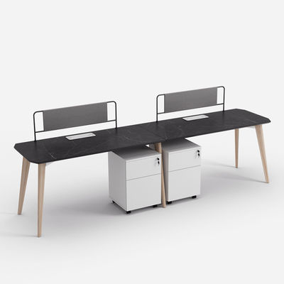 Staff moderno scrivania esecutiva in legno ufficio cubo stazione di lavoro scrivania combinata