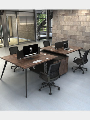 Stazione di lavoro combinazione scrivania e sedia personalizzabile per 4-6 persone per locali commerciali
