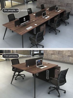 Stazione di lavoro combinazione scrivania e sedia personalizzabile per 4-6 persone per locali commerciali