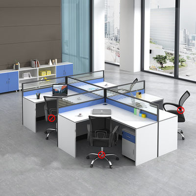 Semplice Office Workstation Combinazione di sedia da scrivania e partizione per la produttività