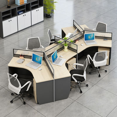 Mobili per uffici commerciali, cubo, scrivania di legno semplice con certificato ISO9001/ISO14001