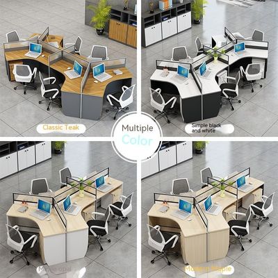 Mobili per uffici commerciali, cubo, scrivania di legno semplice con certificato ISO9001/ISO14001