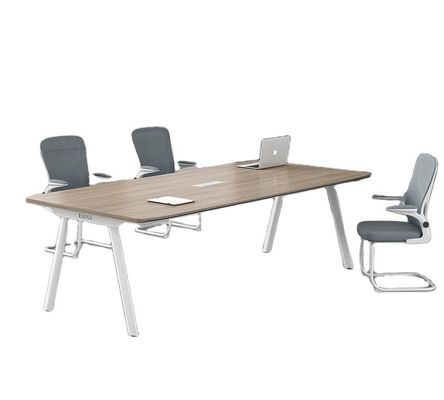 Dimensioni personalizzate Piedi di metallo rettangolari Tavolo da riunione Tavoli da riunione Tavole da conferenza moderne