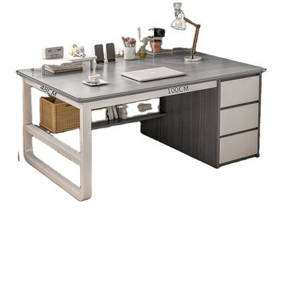 Semplice mobili d'ufficio moderni di ferro Legno Letto Banchetta da lavoro per ufficio a casa