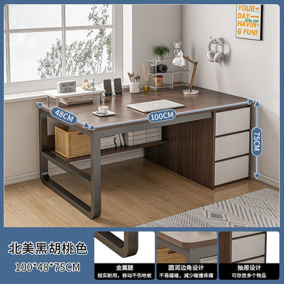 Semplice mobili d'ufficio moderni di ferro Legno Letto Banchetta da lavoro per ufficio a casa