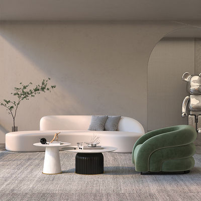 Imballaggio della posta Hotel a cinque stelle Lobby Lounge Area Divano con combinazione di tela di velluto