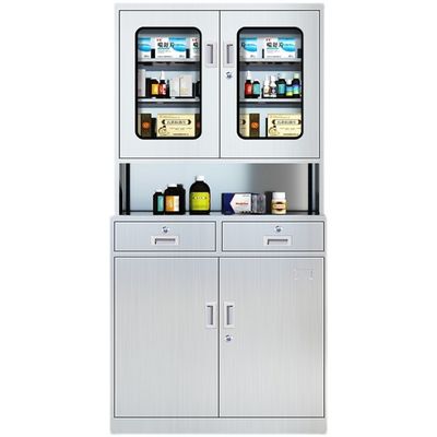 90*40*180cm Specificativi Armadietto di medicinali in acciaio inossidabile per ospedali e cliniche