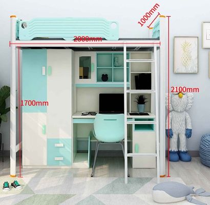 Hotel Letto in acciaio con scalinata da scrivania fornito dal cliente e mobili moderni