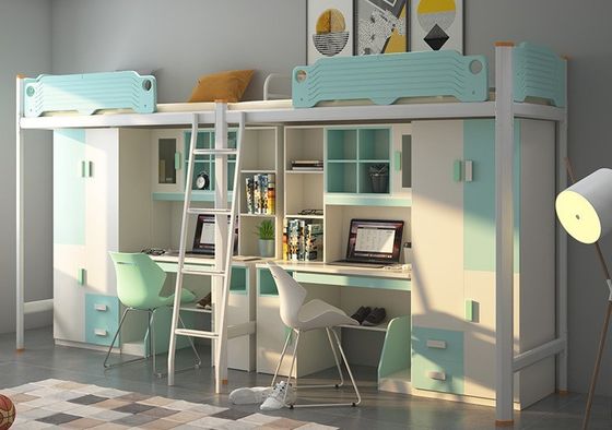 Hotel Letto in acciaio con scalinata da scrivania fornito dal cliente e mobili moderni