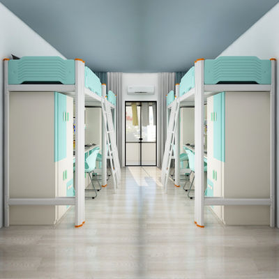 Hotel Letto in acciaio con scalinata da scrivania fornito dal cliente e mobili moderni
