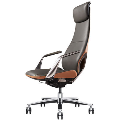 Sedia per ufficio con design ergonomico e materiale di pelle sintetica