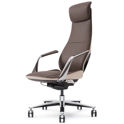 Sedia per ufficio con design ergonomico e materiale di pelle sintetica
