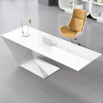 Home Office Furniture Morden Lavoro Scrivania con tavolo di consulenza in pittura bianca su misura