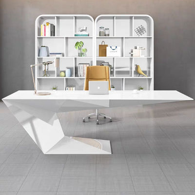 Home Office Furniture Morden Lavoro Scrivania con tavolo di consulenza in pittura bianca su misura