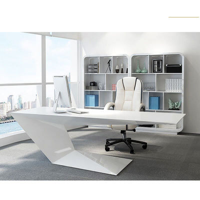 Home Office Furniture Morden Lavoro Scrivania con tavolo di consulenza in pittura bianca su misura
