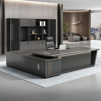 High Tech Black Boss Manager Tavolo e sedia combinati per il cliente