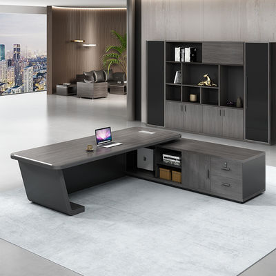 High Tech Black Boss Manager Tavolo e sedia combinati per il cliente