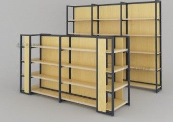 Rack di visualizzazione combinato a quattro colonne per supermercati Farmacie e magazzini di articoli di ufficio